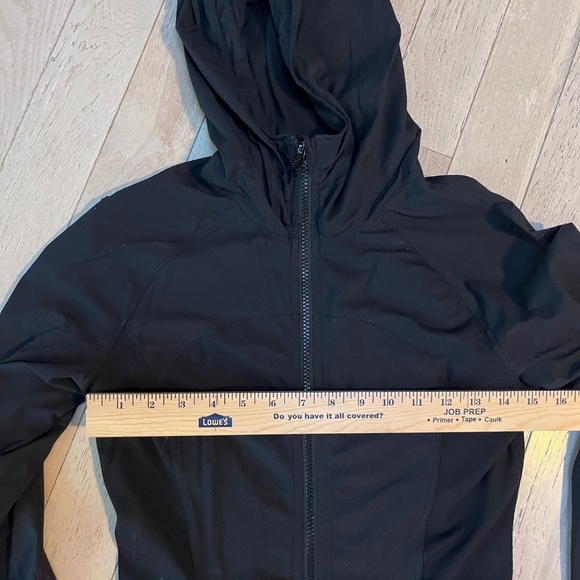 Lululemon Women's In Flux Jacket Black 8 Reversible Full Zip Hood reversible - Picture 8 of 10